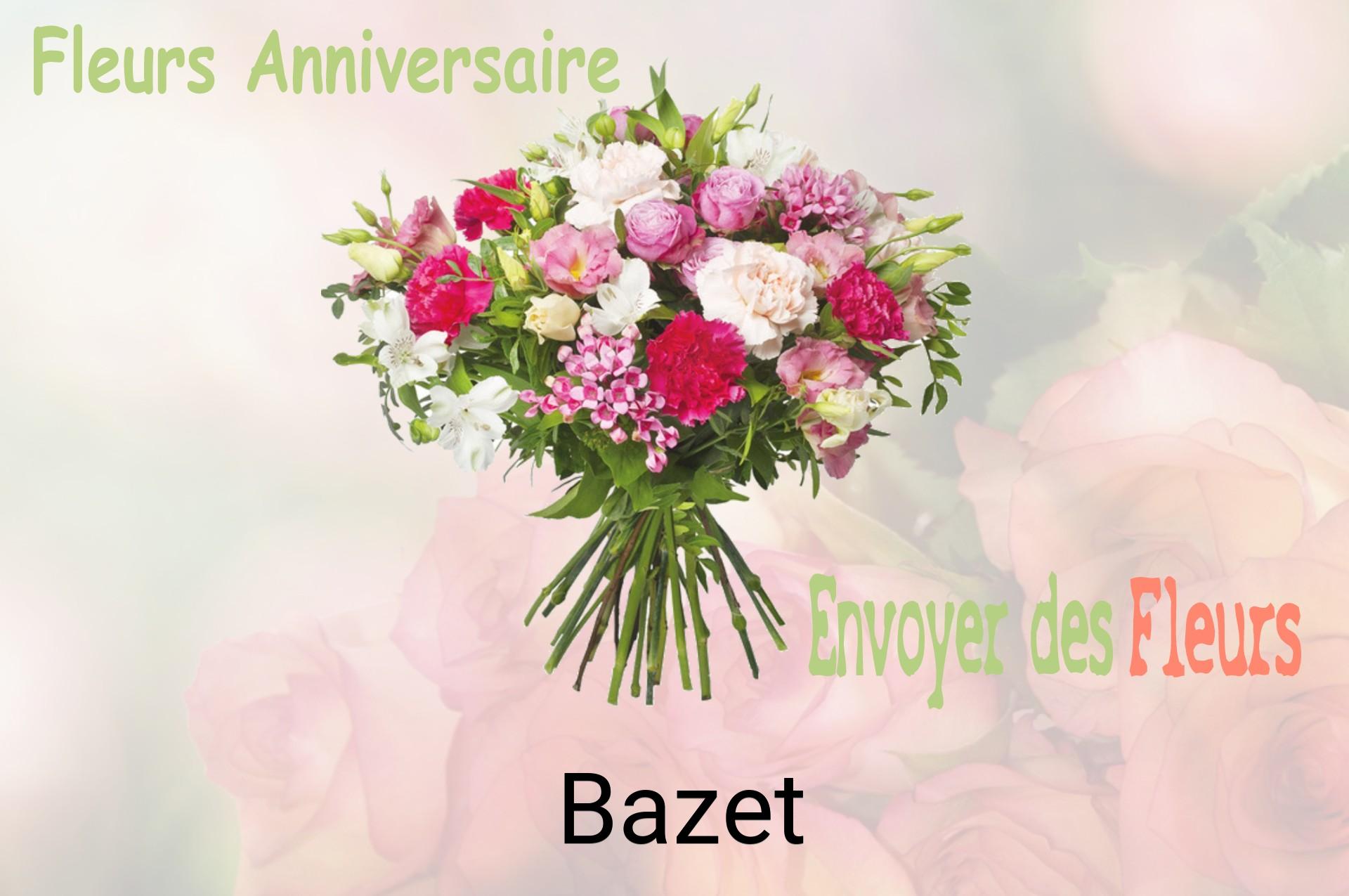 Bouquet de fleurs d’anniversaire livré à Bazet