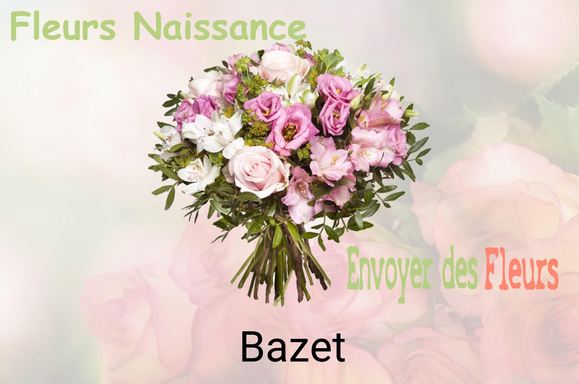 Bouquet de fleurs de naissance livré à Bazet